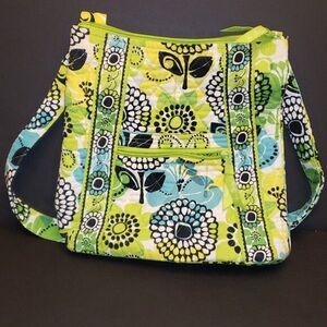 Vera Bradley Large Crossbody Hipster Bag Handbag Purse Color In Limes Up Limited